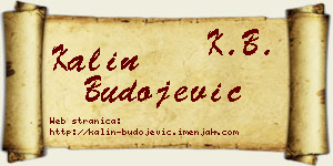 Kalin Budojević vizit kartica